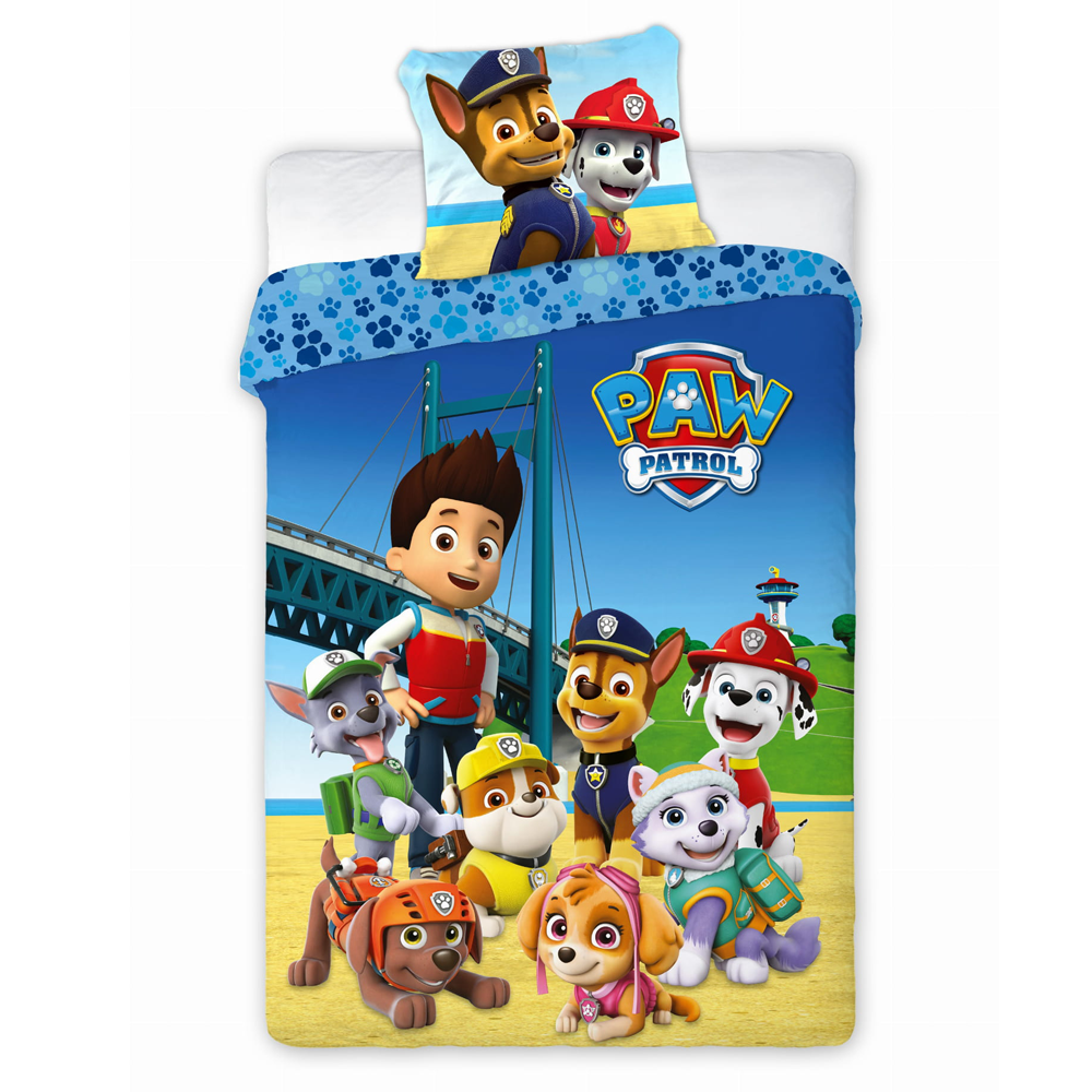 Bavlněné povlečení PAW PATROL TEAM 140x200cm Bavlněné povlečení PAW PATROL TEAM  140x200cm - 140x200 cm - 1x polštář 1x přikrývka