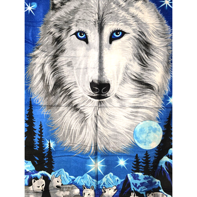 Plážová osuška WOLF 70x140 cm